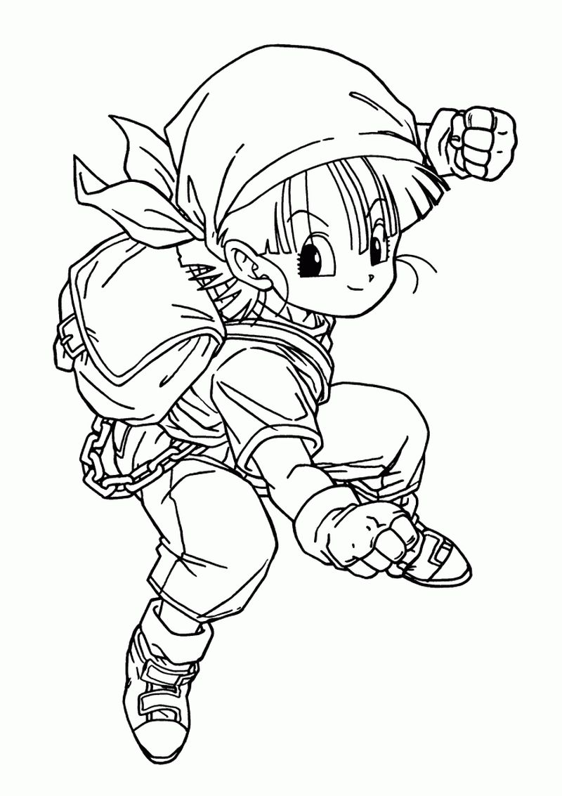 Pan Dragon Ball Z Coloring Pages