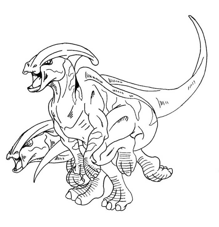 Parasaurolophus Dinosaur Coloring Page