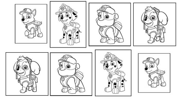 Paw Patrol Coloring Pages Printable Characters