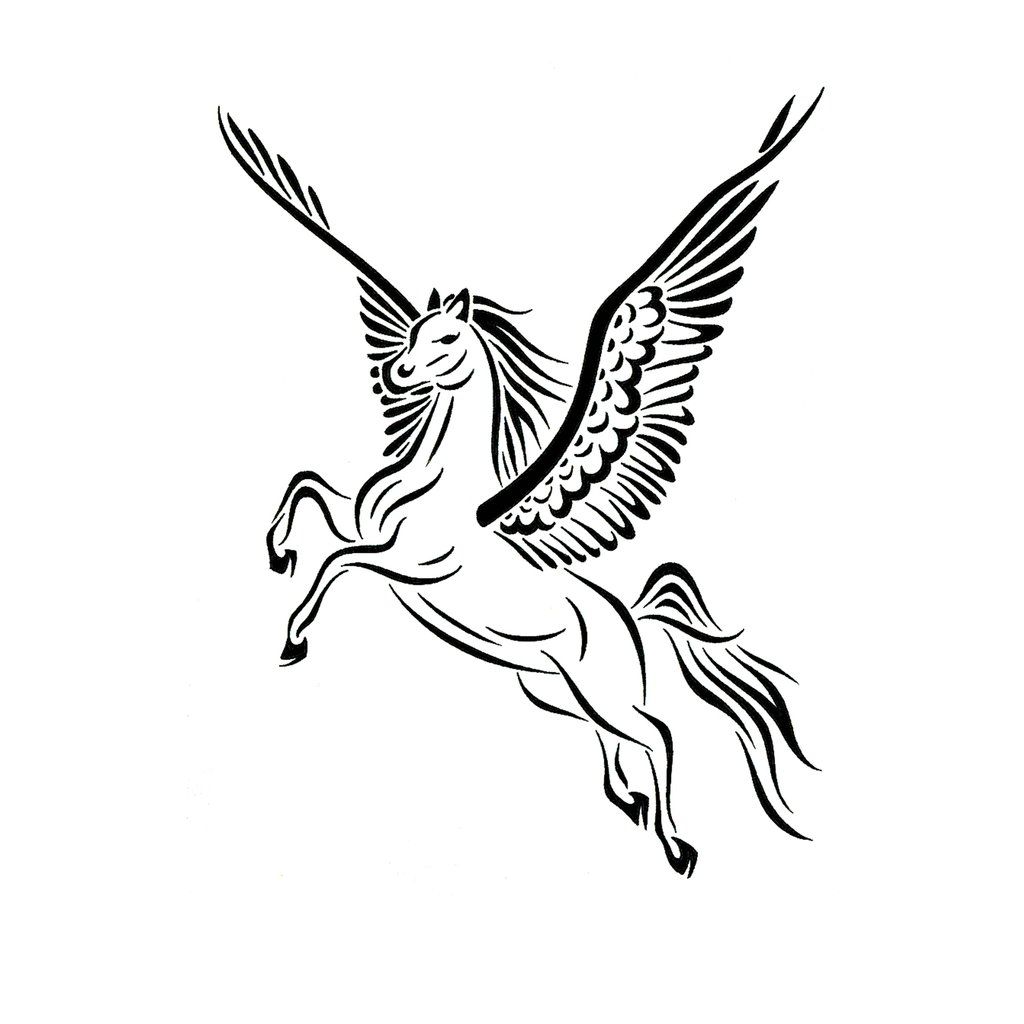 pegasus horse coloring pages