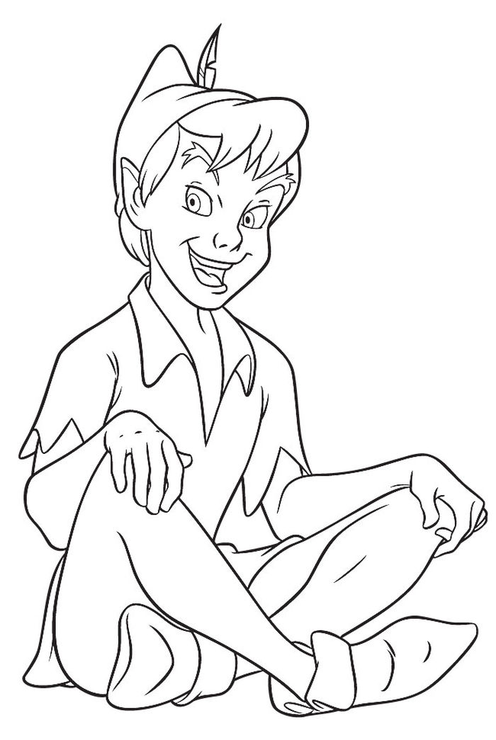 Peter Pan Printable Coloring Pages