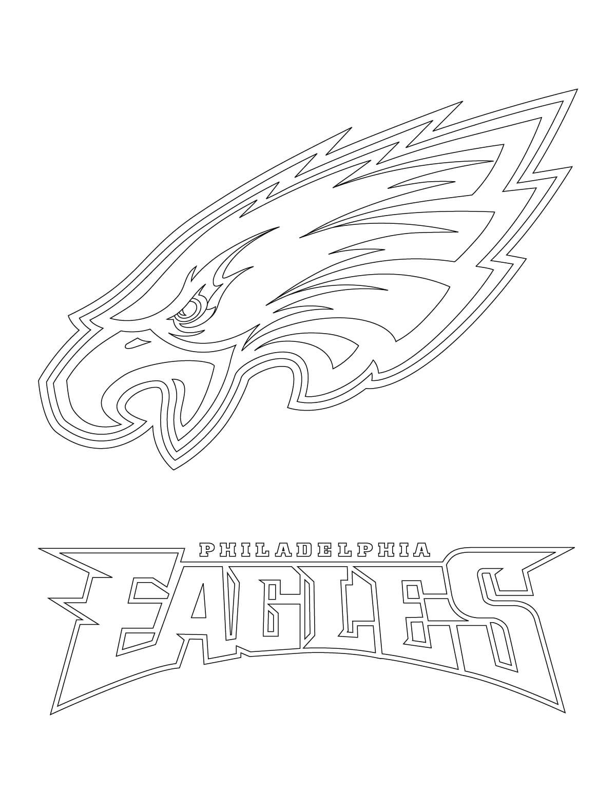 philadelphia eagles coloring pages