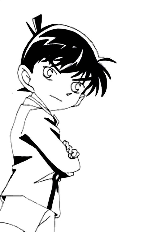 Picture Of Detective Conan Edogawa Coloring Page Coloring Sun