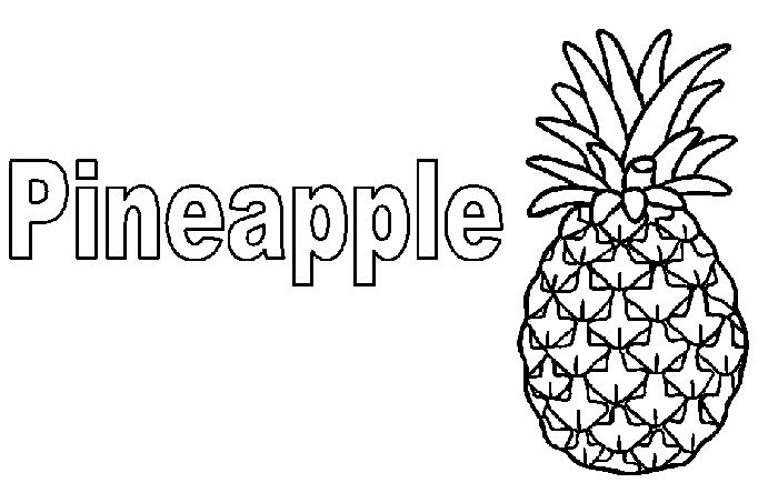 Pineapple Coloring Pages