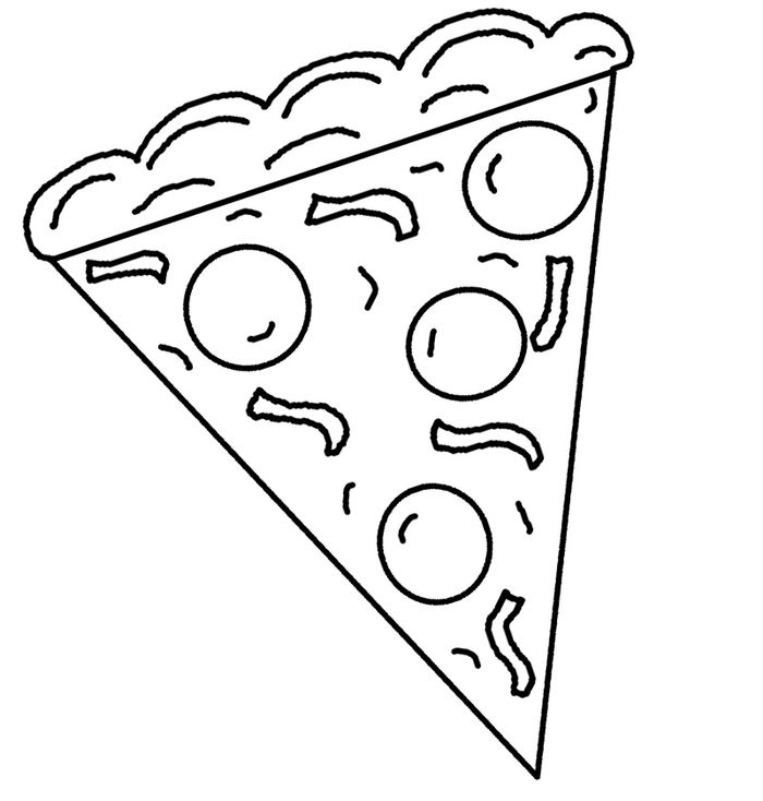 Pizza Coloring Pages Pdf