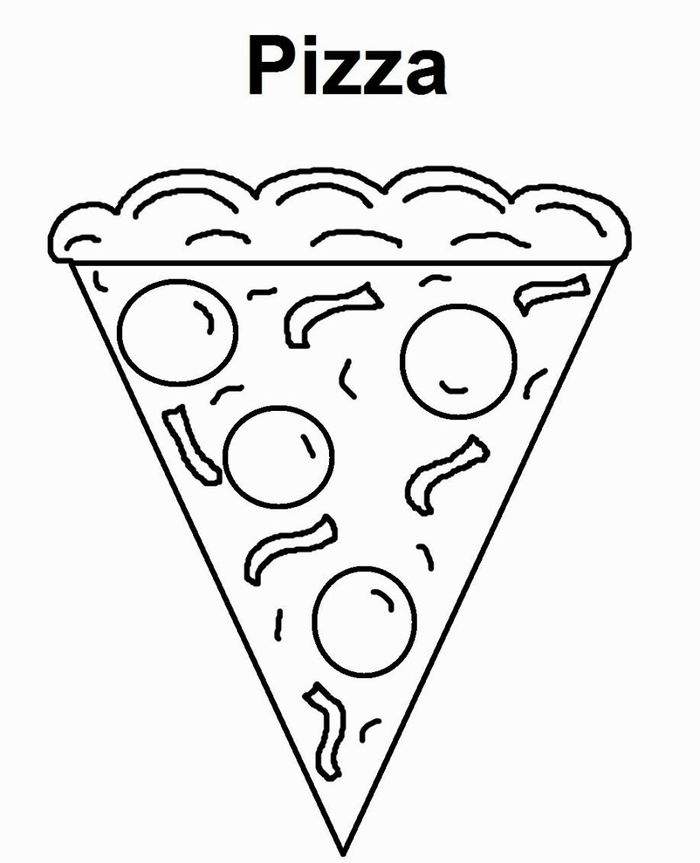 Pizza Coloring Pages Printable