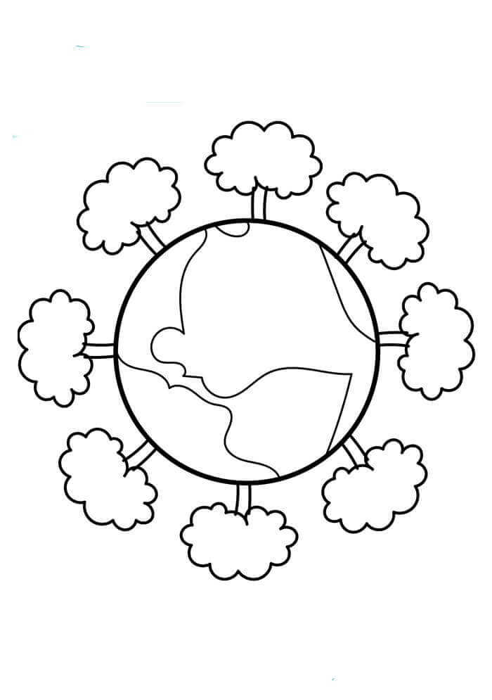 Planet Earth Coloring Pages