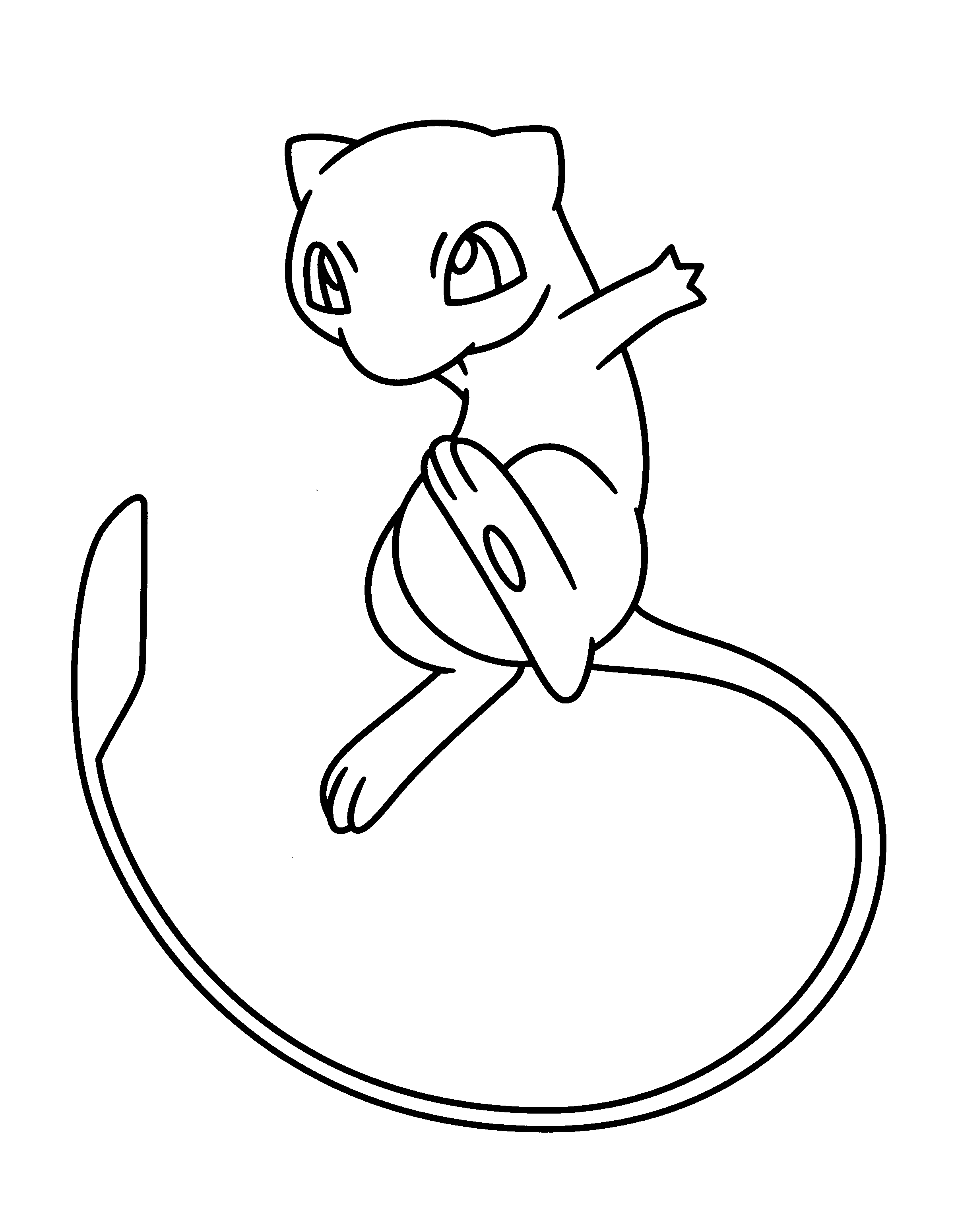 pokemon mew coloring pages