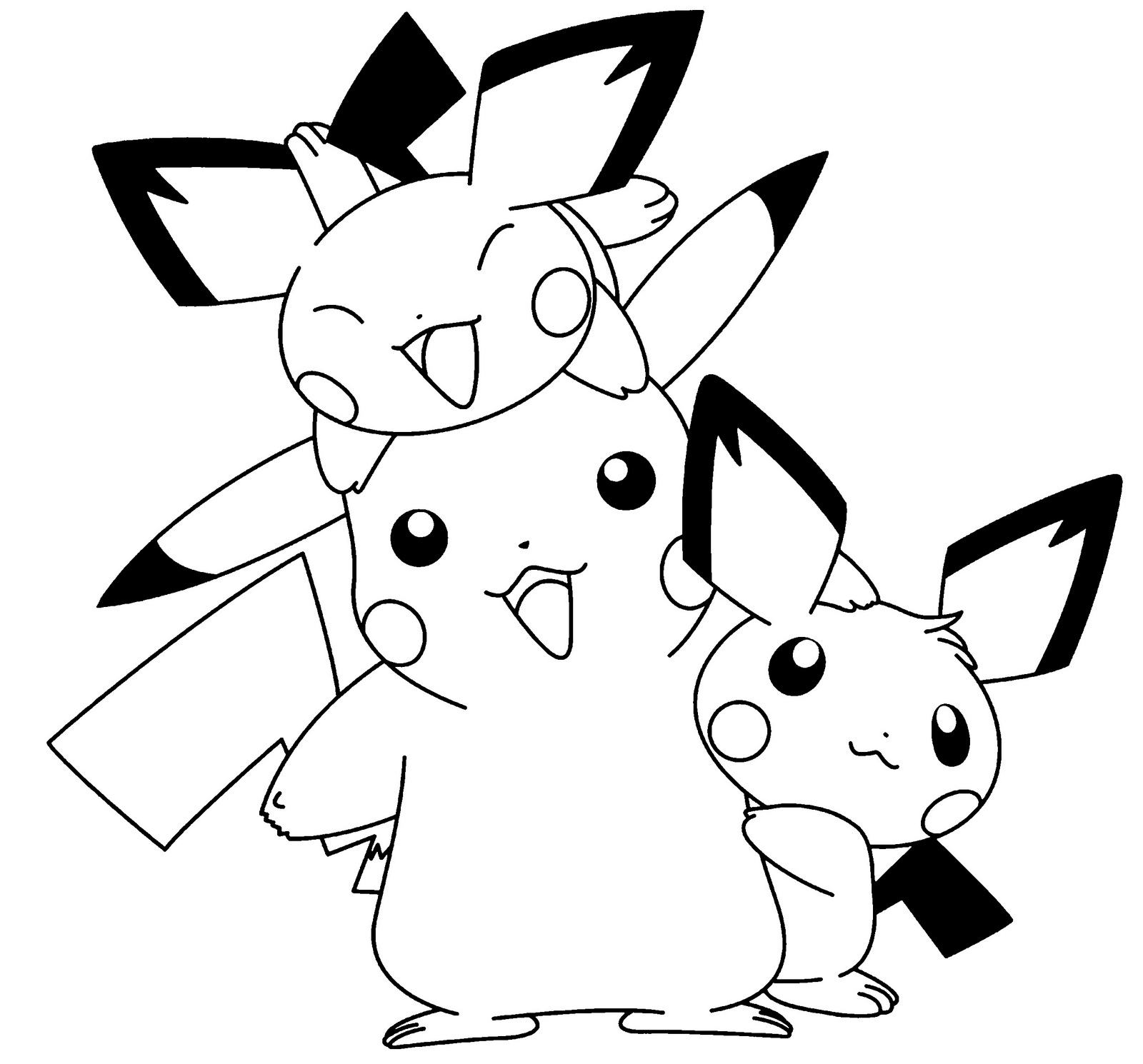 pokemon pichu coloring pages