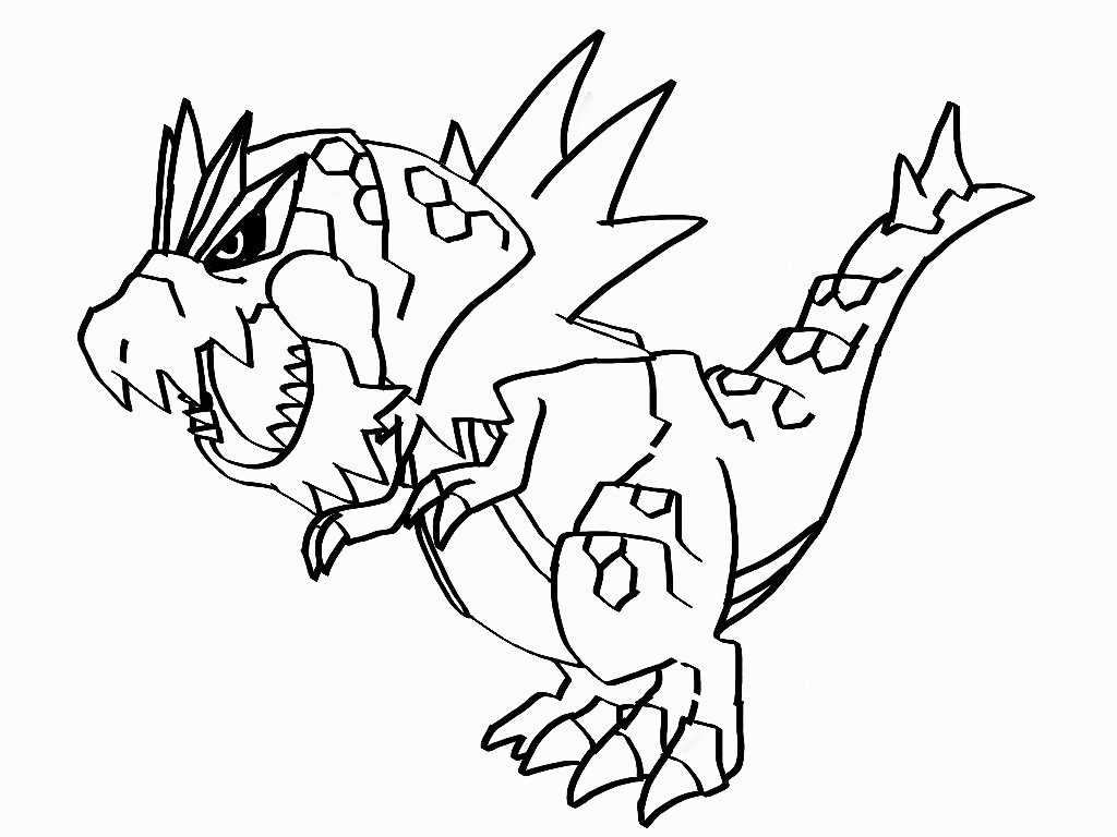 pokemon tyrantrum coloring pages