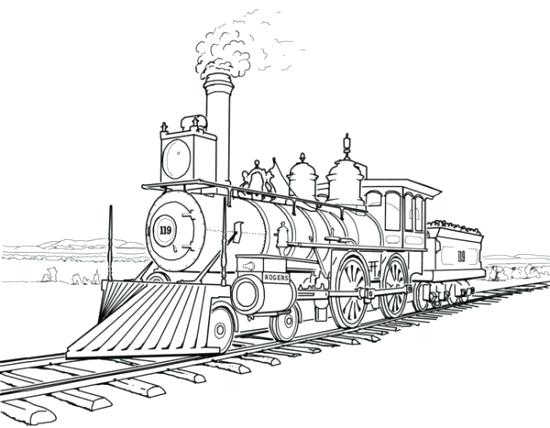 Polar Express Coloring Pages Free