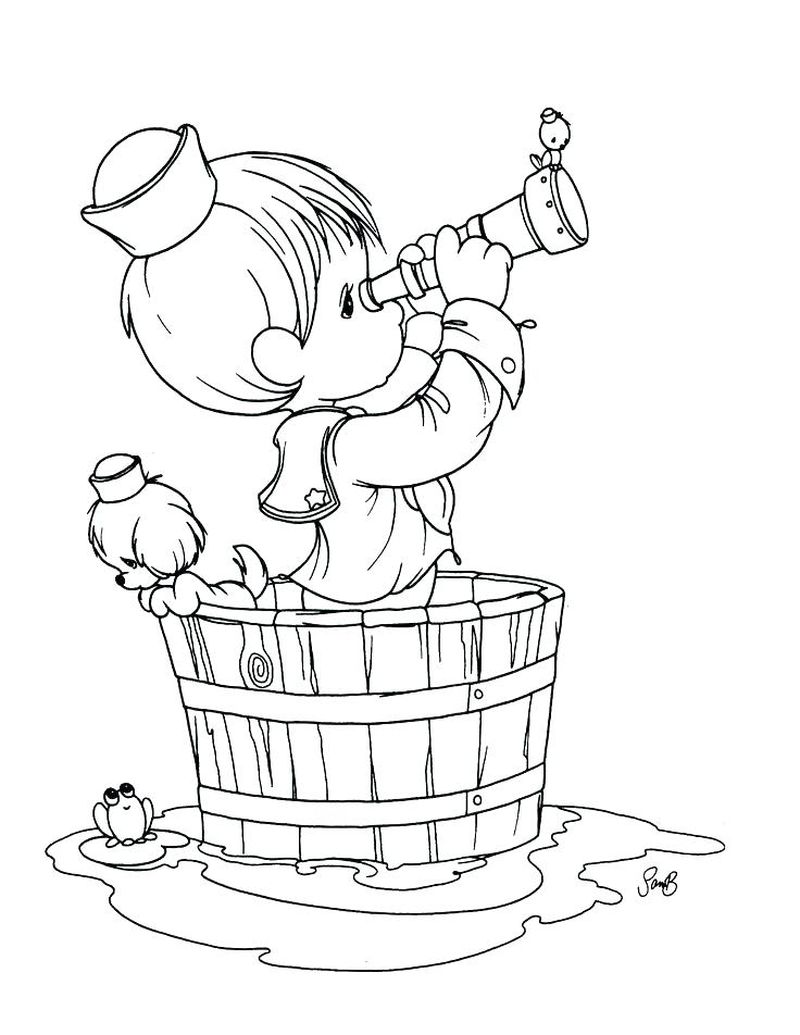 Precious Moments Angel Coloring Pages