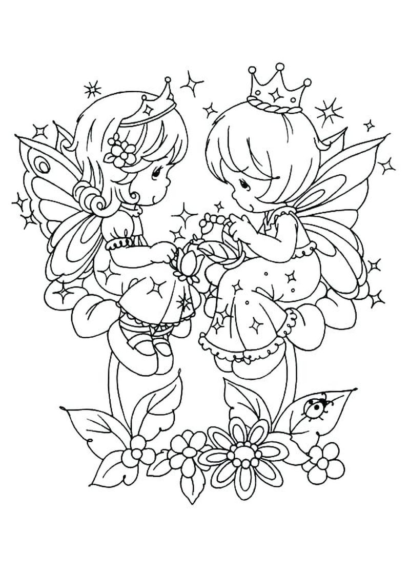 Precious Moments Angels Coloring Pages