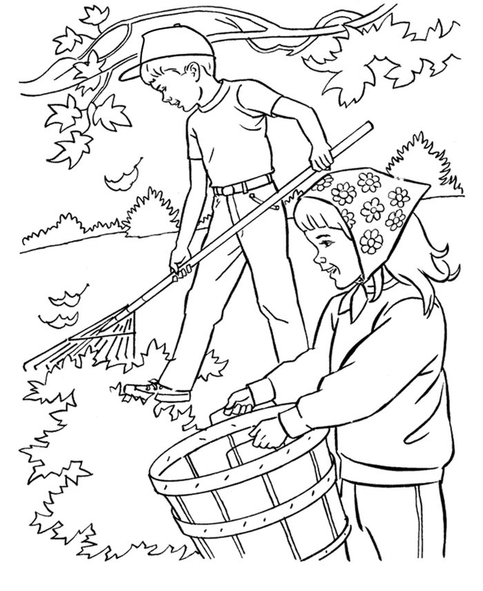 Precious Moments Autumn Coloring Pages