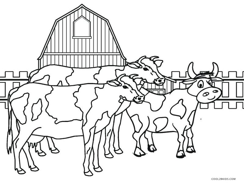 Preschool Coloring Pages Farm