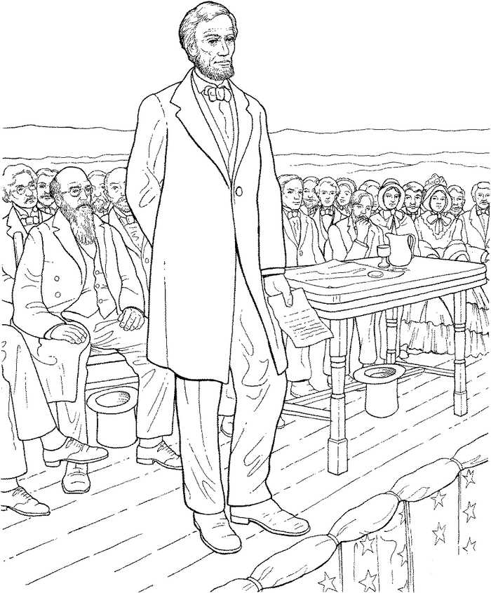 Presidents Day Coloring Pages Abraham Lincoln