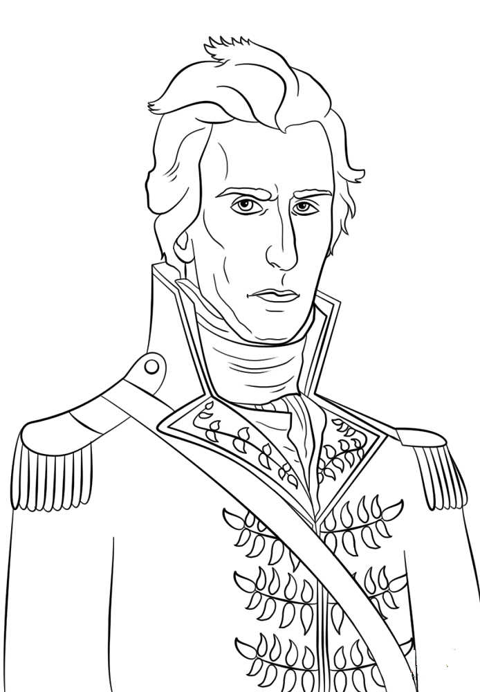 Presidents Day Coloring Pages Andrew Jackson