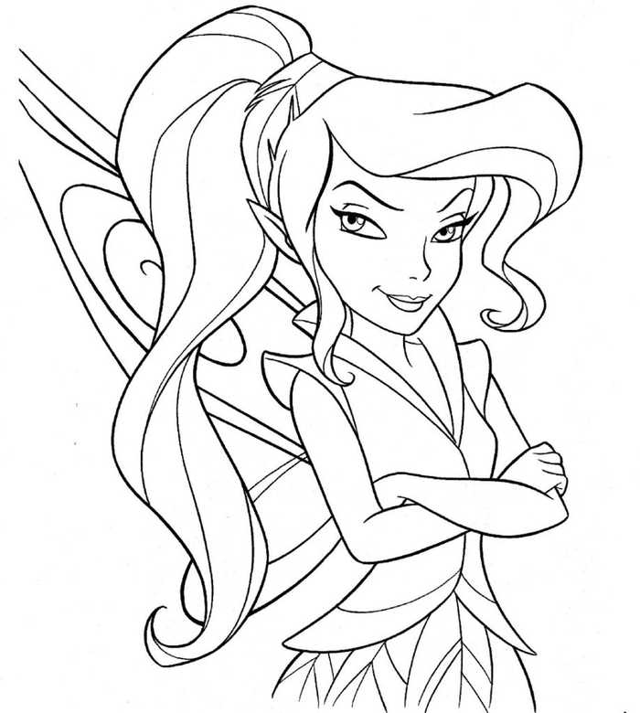 Pretty Disney Fairy Coloring Page