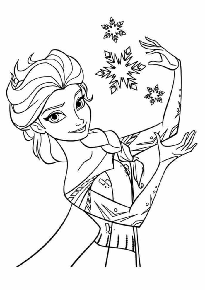 Princess Coloring Pages Elsa From Frozen