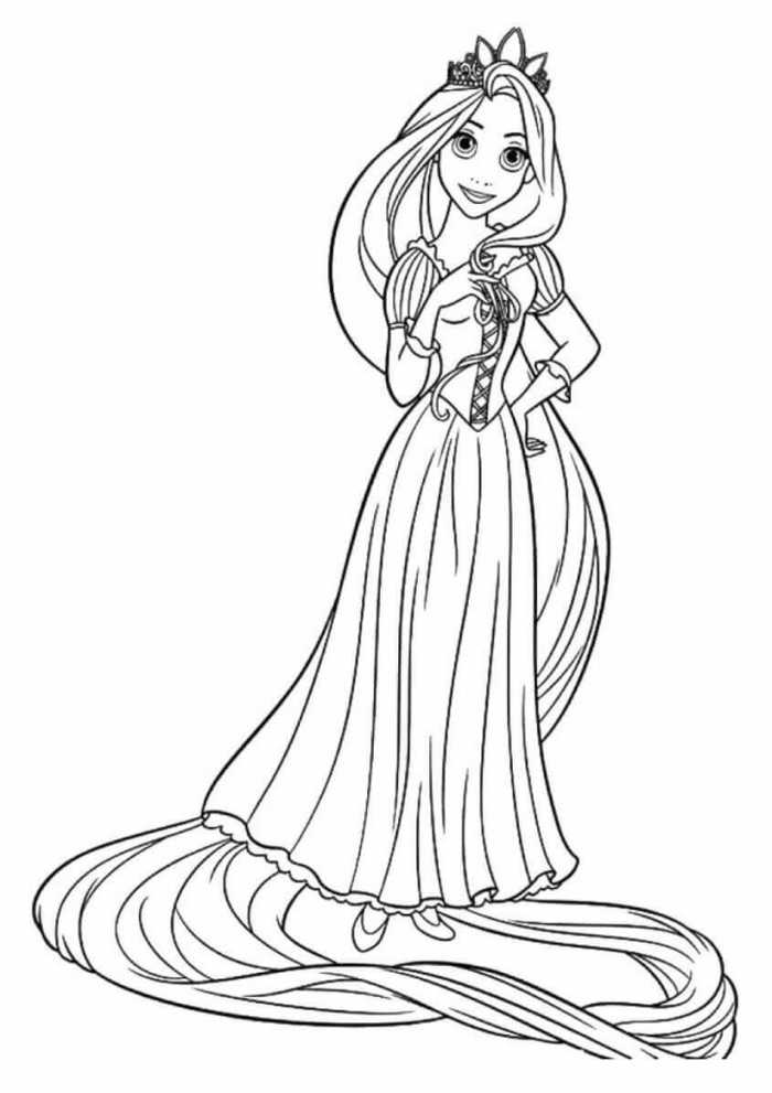 Princess Coloring Pages Rapunzel