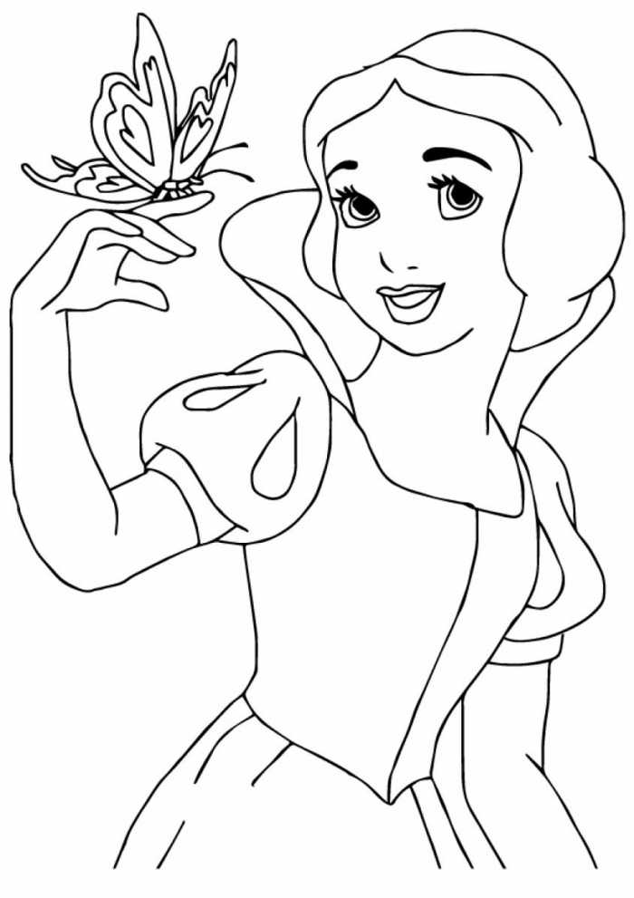 Princess Coloring Pages Snow White