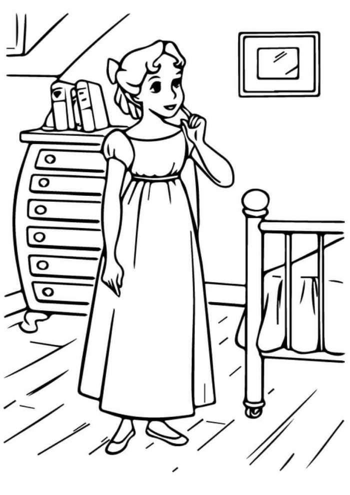 Princess Coloring Pages Wendy