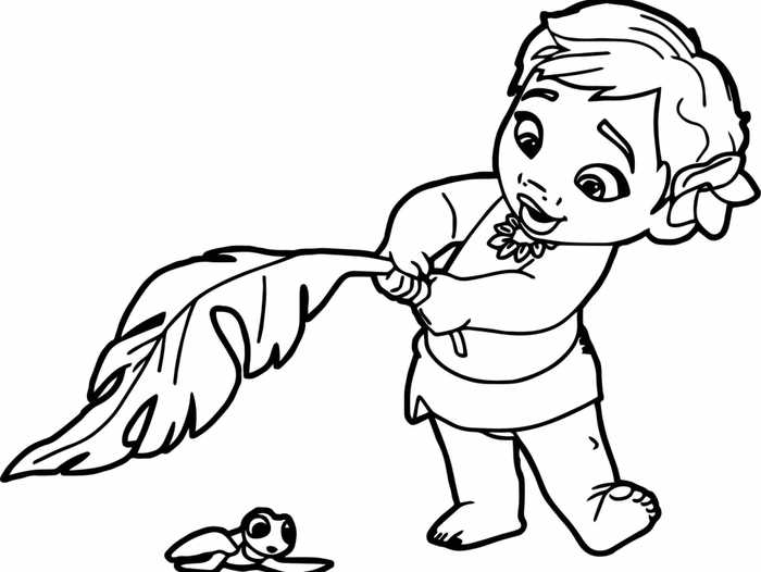 Princess Moana Coloring Pages