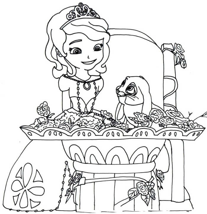 Princess Sophia Coloring Pages