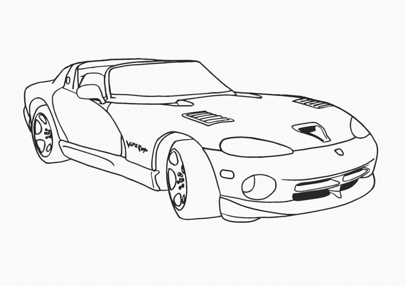 Print Car Coloring Page