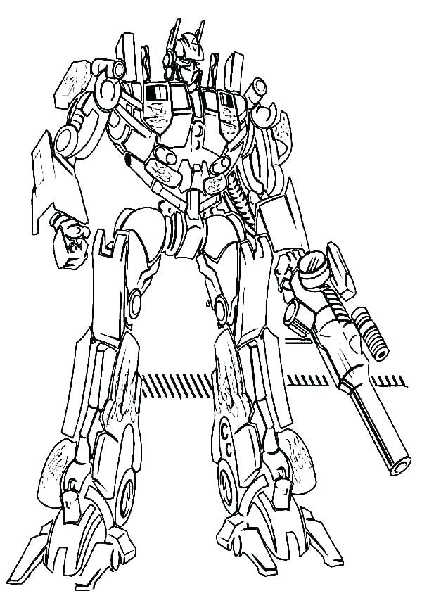 Print Optimus Prime Coloring Pages