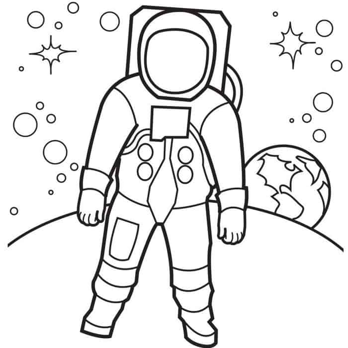 Printable Astronaut Coloring Pages