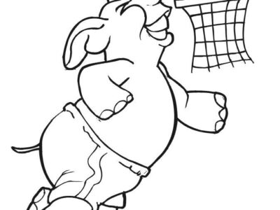 Printable Basketball Coloring Pages