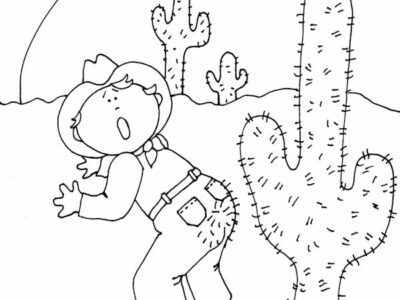 Printable Cactus Coloring Pages