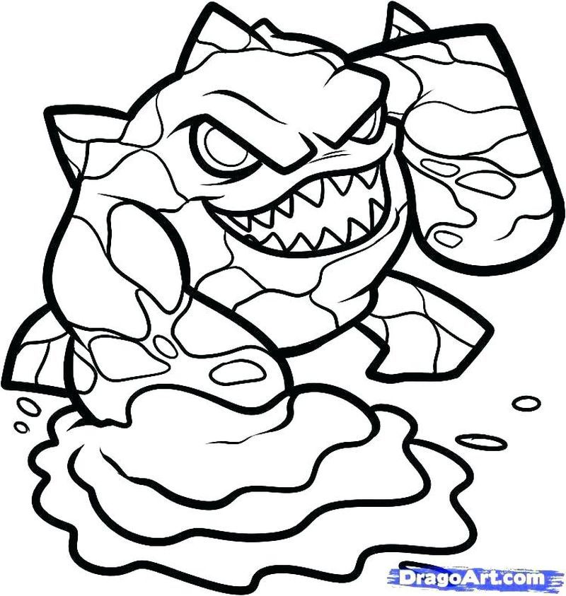 Printable Coloring Pages Skylanders