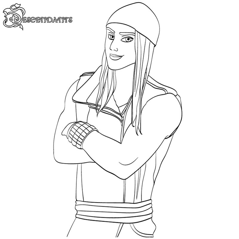 Printable Descendants Coloring Pages