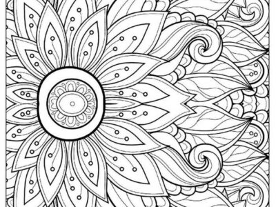 Printable Flower Coloring Pages For Adults