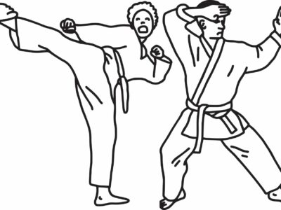 printable karate coloring pages