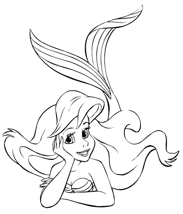 Printable Little Mermaid Coloring Pages