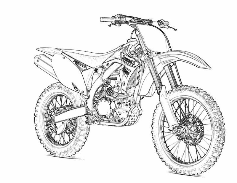 Printable Motorcycle Coloring Pages