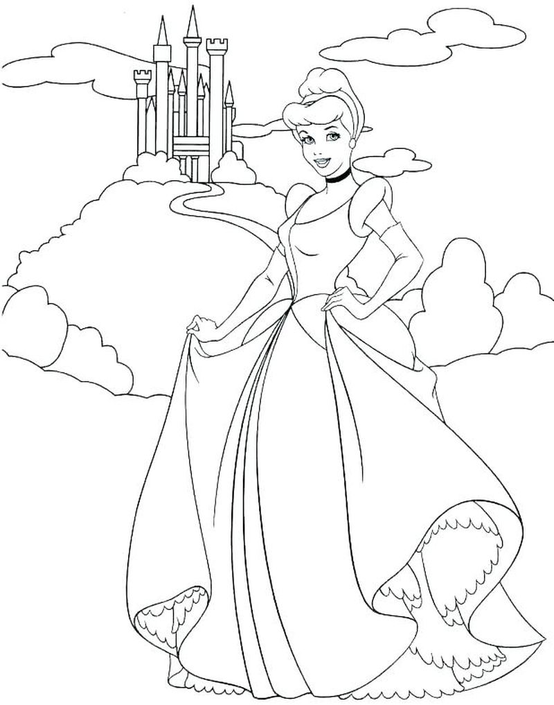 Printable Princess Castle Coloring Pages