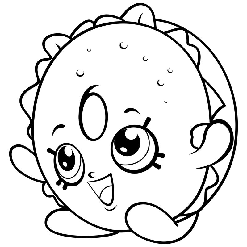 Printable Shopkins Coloring Page