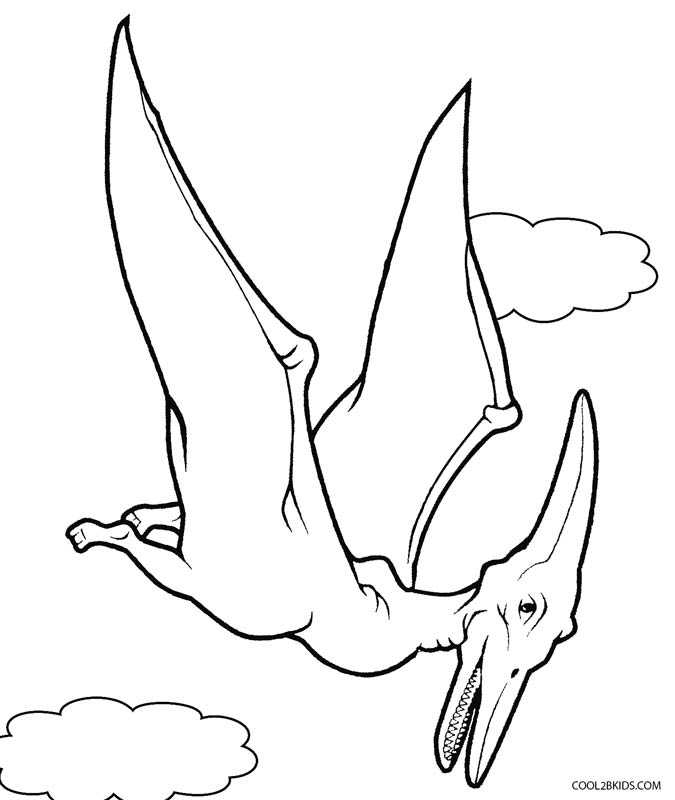 Pterodactyl Dinosaur Coloring Pages