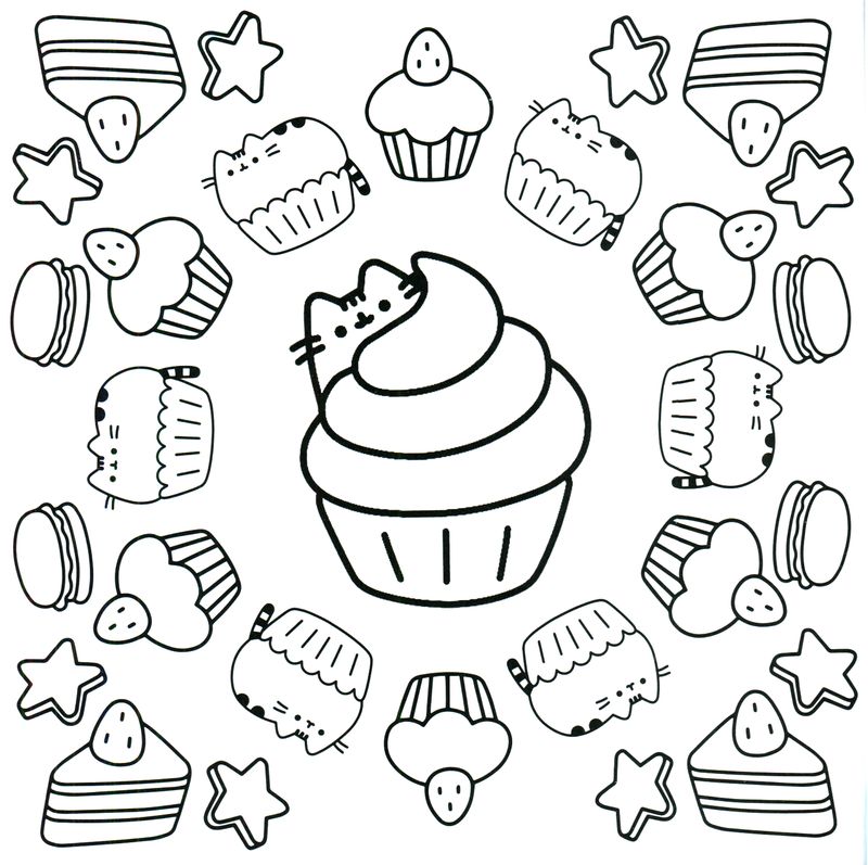 Pusheen Coloring Pages Cute