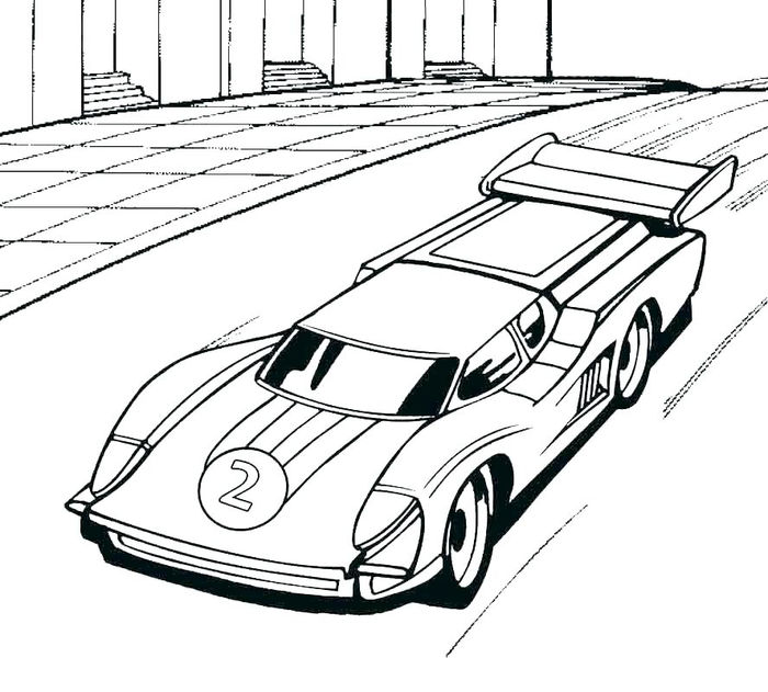 Racing Car Coloring Pages