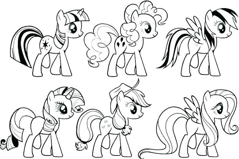 Rainbow Dash Coloring Pages For Kids