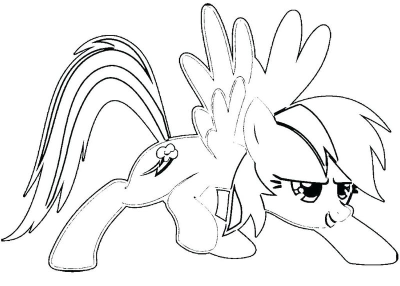 Rainbow Dash Coloring Pages Printable