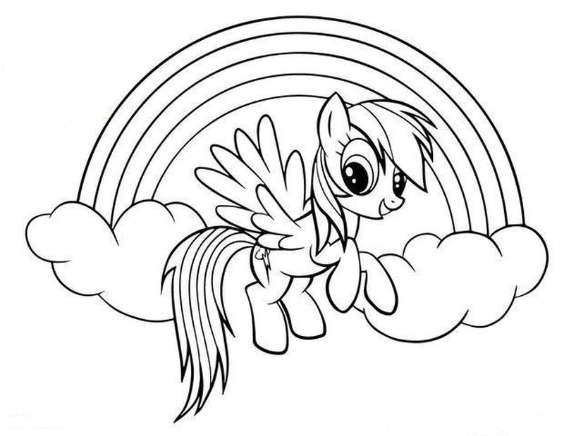 Rainbow Dash Coloring Pages To Print