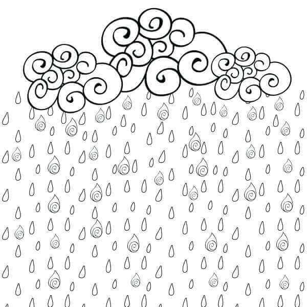 Rainy Season Coloring Sheets For Kids