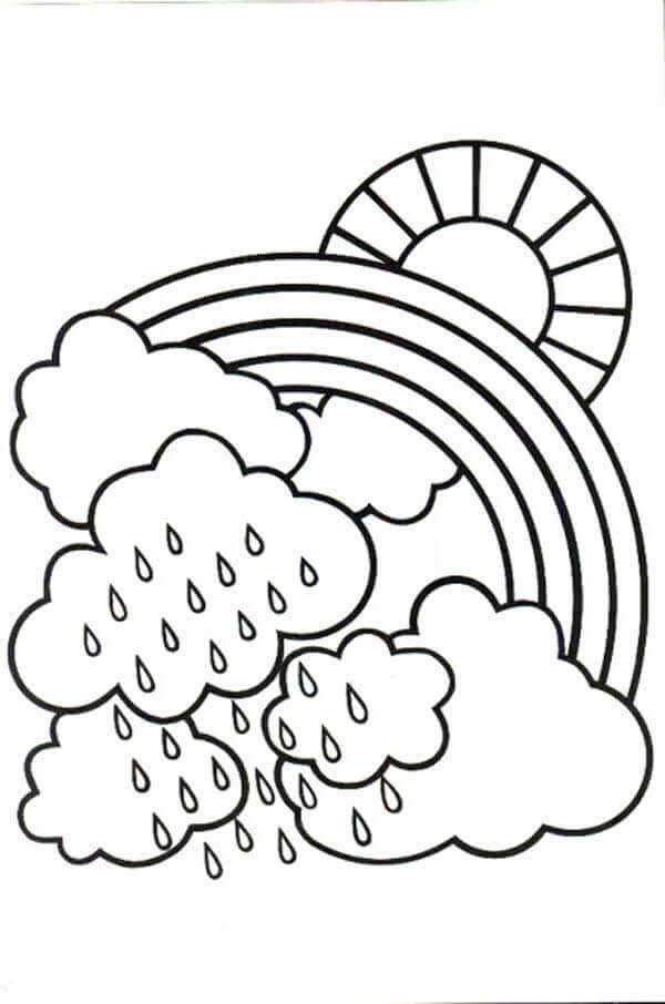 Rainy Weather Coloring Pages