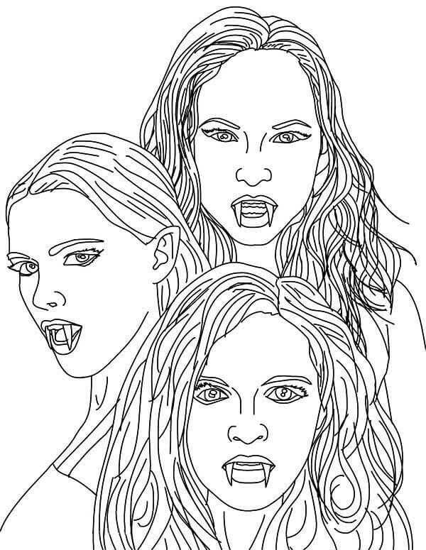 Real Vampires Coloring Pages